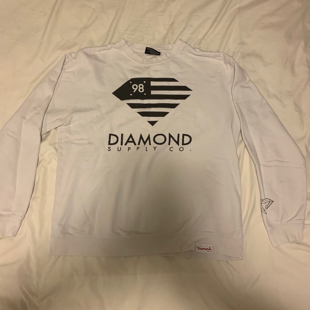 COPY - Diamond Supply Co. OG Logo white Crew Neck